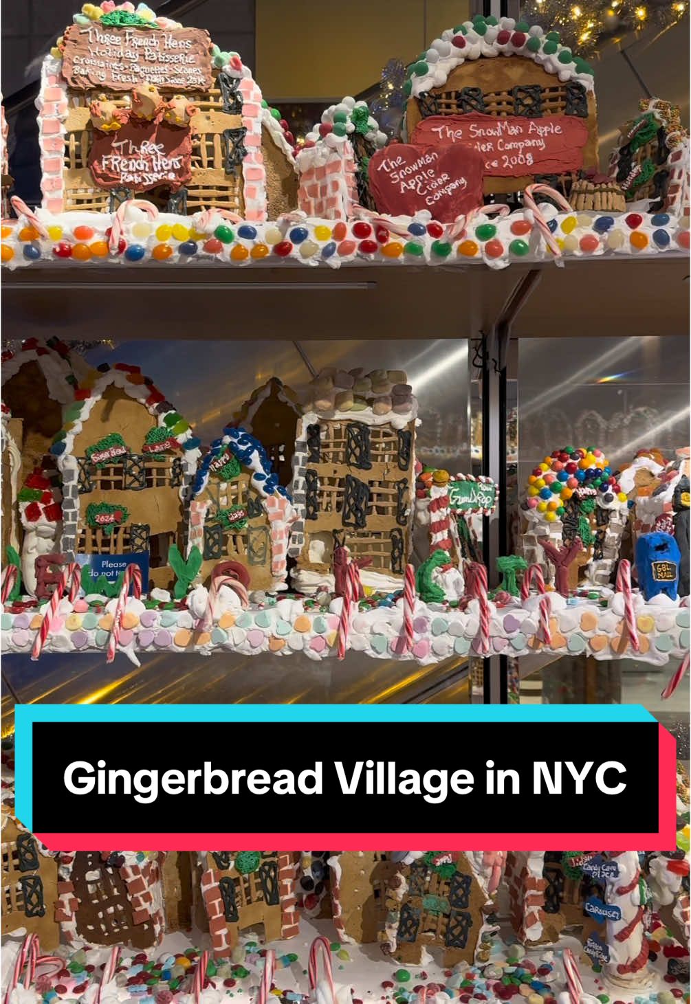 It’s sweet enough to eat, but dont. #nyc #christmas #gingerbread #nycchristmas #newyorkcity #nycfree #worldrecord 
