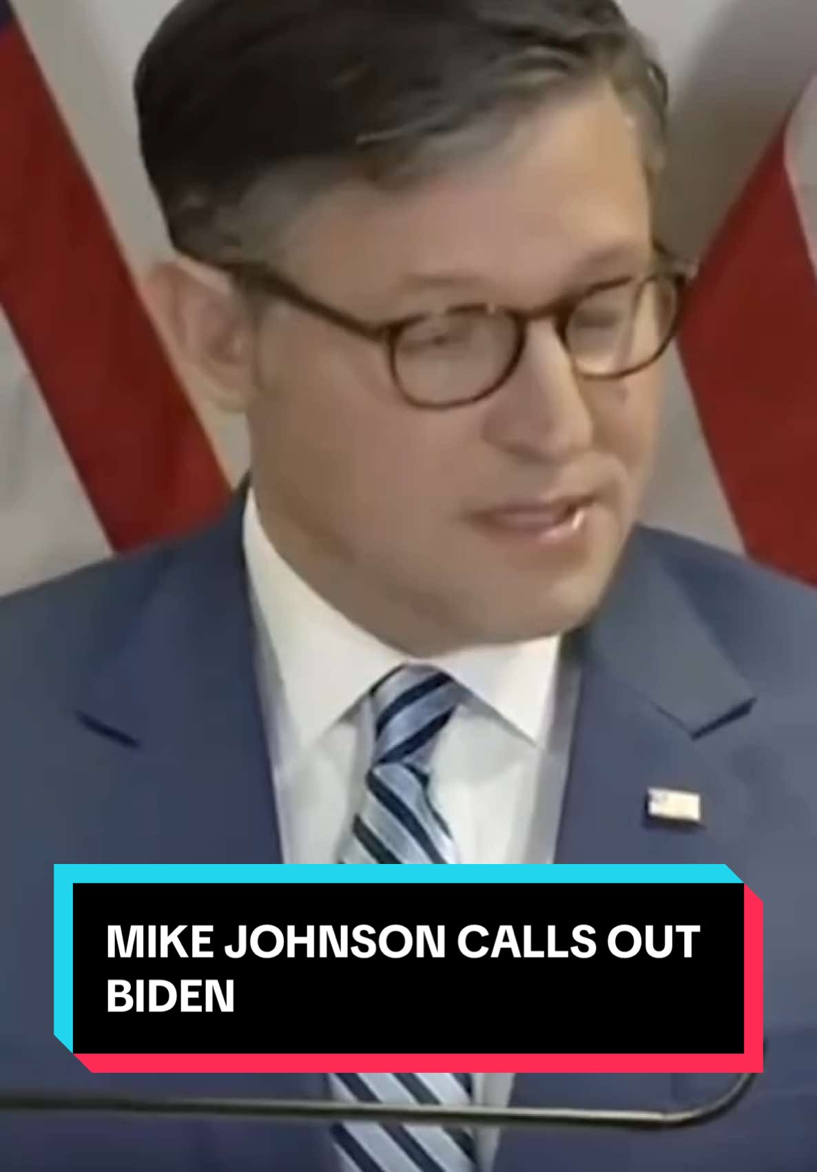 House Speaker #MikeJohnson slammed President #JoeBiden for pardoning his son Hunter. 