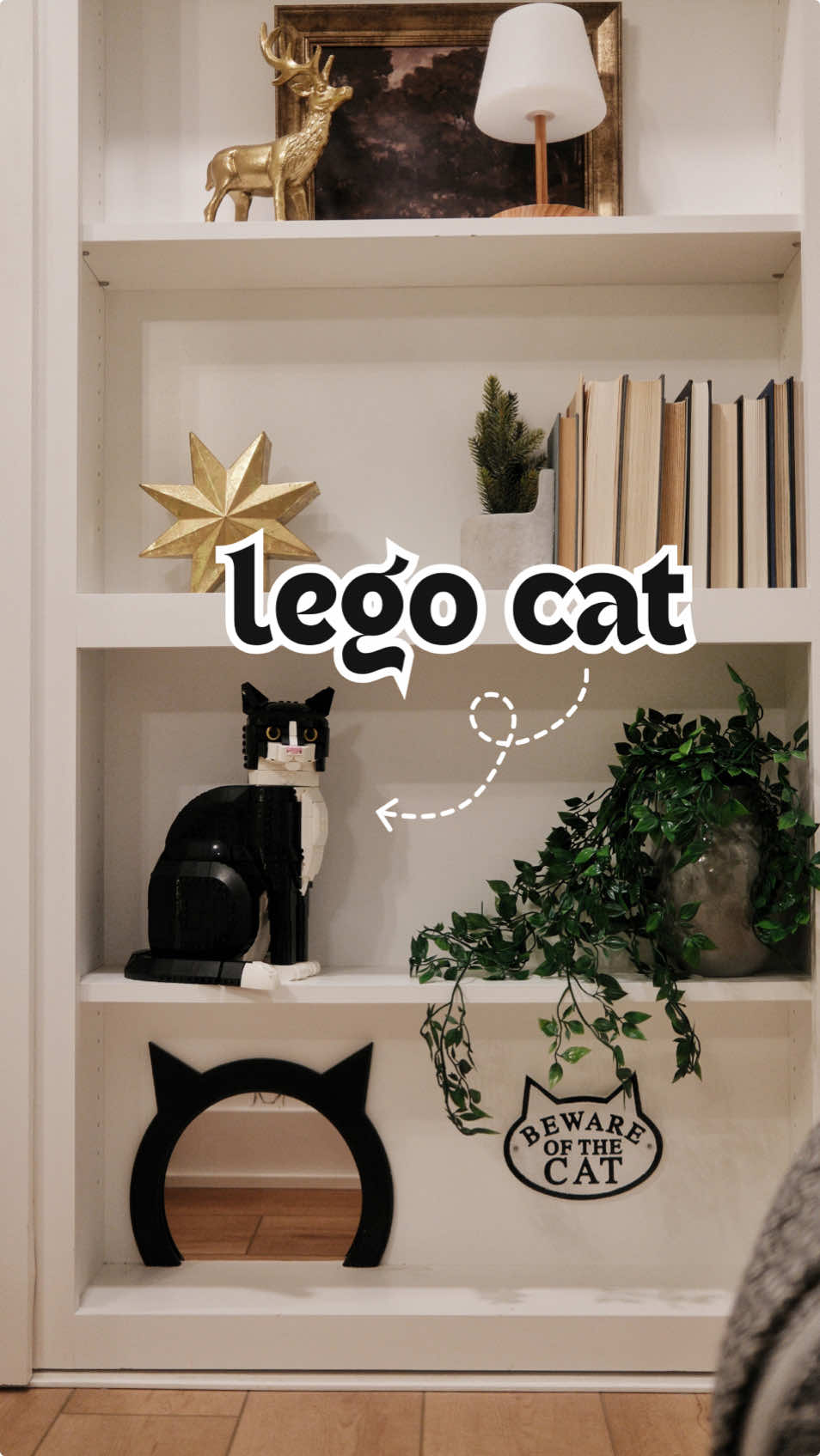 Wait for her reaction at the end 🥹🥺 this also took like 7 hours to build so please like this vid hahaha #lego #legocat #cattok #catsoftiktok #catlover #catlego