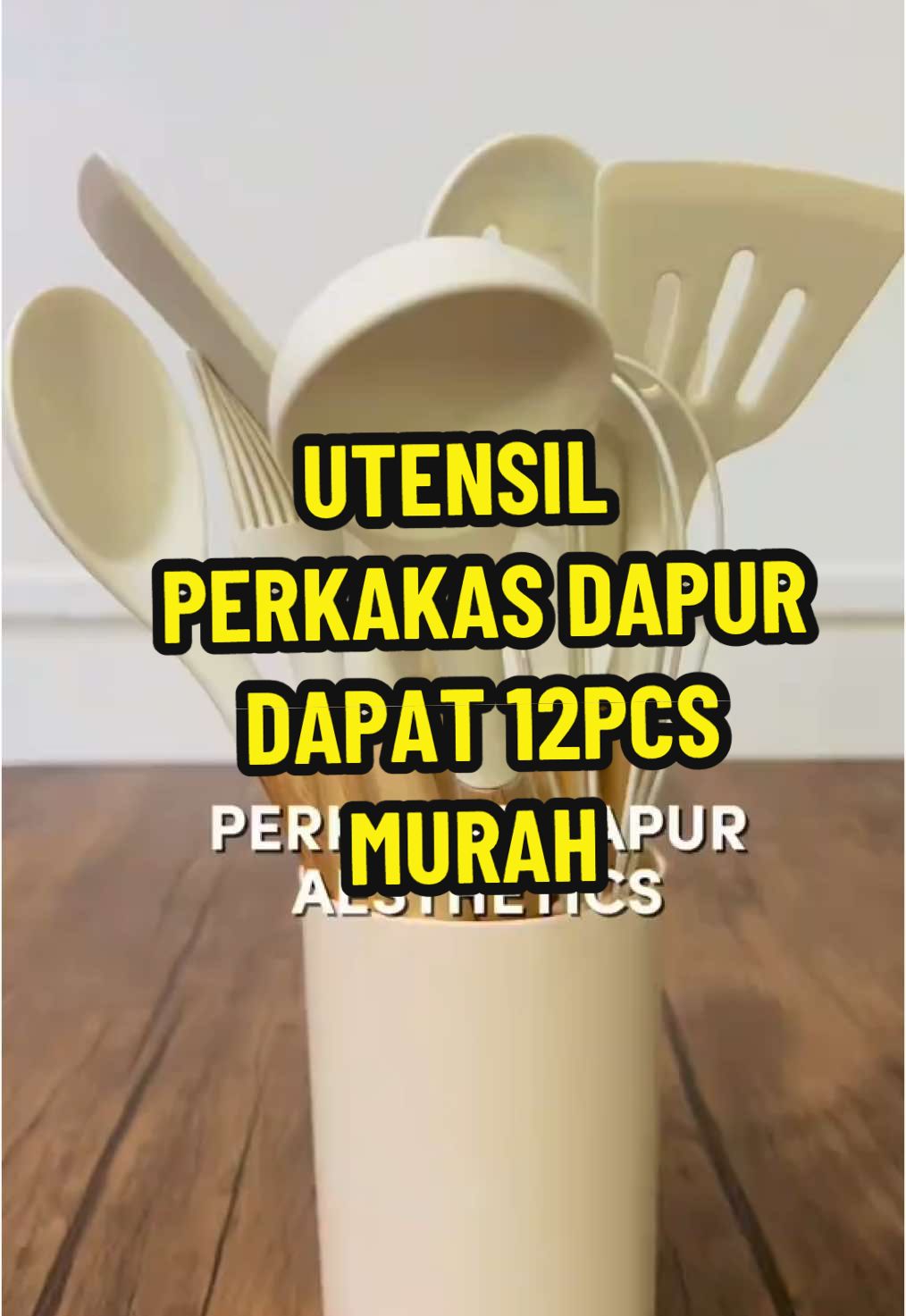Korang nak mencari perkakas dapur yabg estetik baik grab set macam ni ! ✨ banyak color korang boleh pilih. haga mampu milik tauuu ! rugi tak grab tau 🤩 #KitchenHacks #utensilset #perkakasdapur #barangaesthetic 