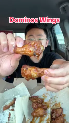 #ad Ranking EVERY @Domino’s Chicken Wing Flavors 🔥 #dominoscreatorcollective #dominos #pizza #chicken #wings #mukbang #tastetest #eating #fyp #asmr 