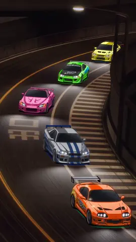 Fast and Furious  5 Legend cars convoy 🔥 🎥 initial_clip Supra mk4 GTR R34 S2000 Mitsubishi Eclipse  EVO 9 #supramk4 #gtr34skyline #s2000 #s2k #eclipse #evo9 #jdm #jdmcars #fastandfurious #tokyodrift #fyp #4upage 