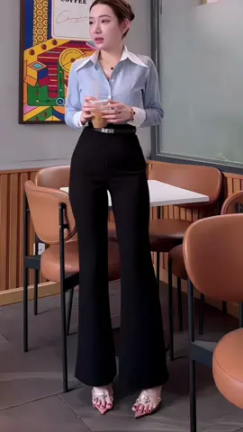 Quần ống vẩy 1cúc lưng cao tôn dáng vải tuyết mưa #quanloe #quanongloe #quanongvay #thoitrangnu #viralvideo #macdepmoingay #xuhuong 