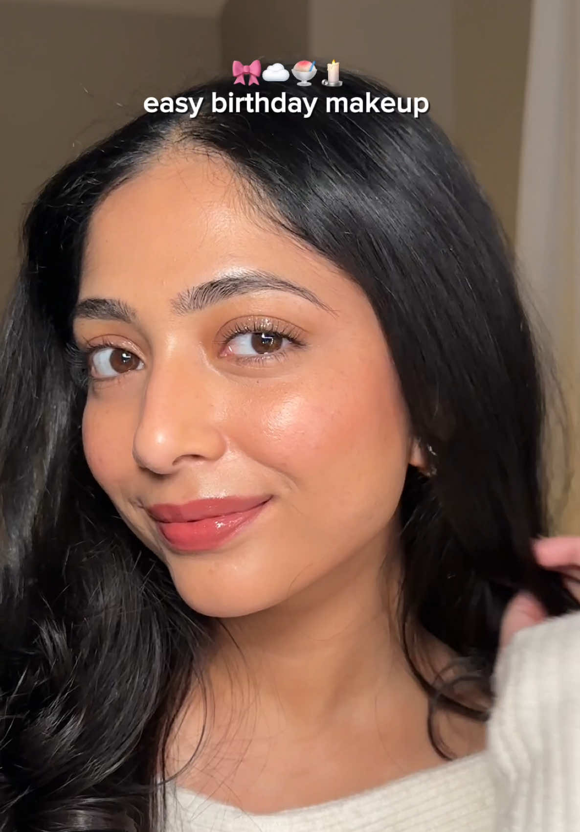 this easy light makeup tutorial is my all time favourite looks to create🤭 Products used -  @elfcosmetics - Power grip primer @Anastasia Beverly Hills - Brow Wiz & Brow Freeze Gel @Haus Labs by Lady Gaga - Triclone Concealer @Nudestix - Tinted blur foundation stick @Laura Mercier - Loose powder @Charlotte Tilbury - Blush Wand + Lip pencil + Hollywood filter pressed powder @fwee official - Pudding pot shade MV05 Boss @Maybelline NY - Sky high Mascara @Kulfi Beauty - Lassi lip stain shade Rose + Sona Sona eye shimmer @urban decay - Naked eye pallet @TIRTIR Inc. - Makeup Fixer spray #lightmakeup #lightmakeuplook #makeuptutorial #makeup #naturalmakeuplook 