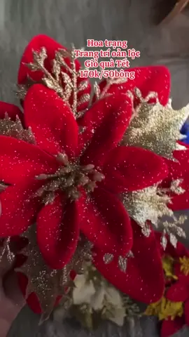 Bông hoa trạng nguyên, hoa nhũ trang trí giỏ quà Noel, Tết##gioquatet##quatet##hoatrangtri##hoatrang