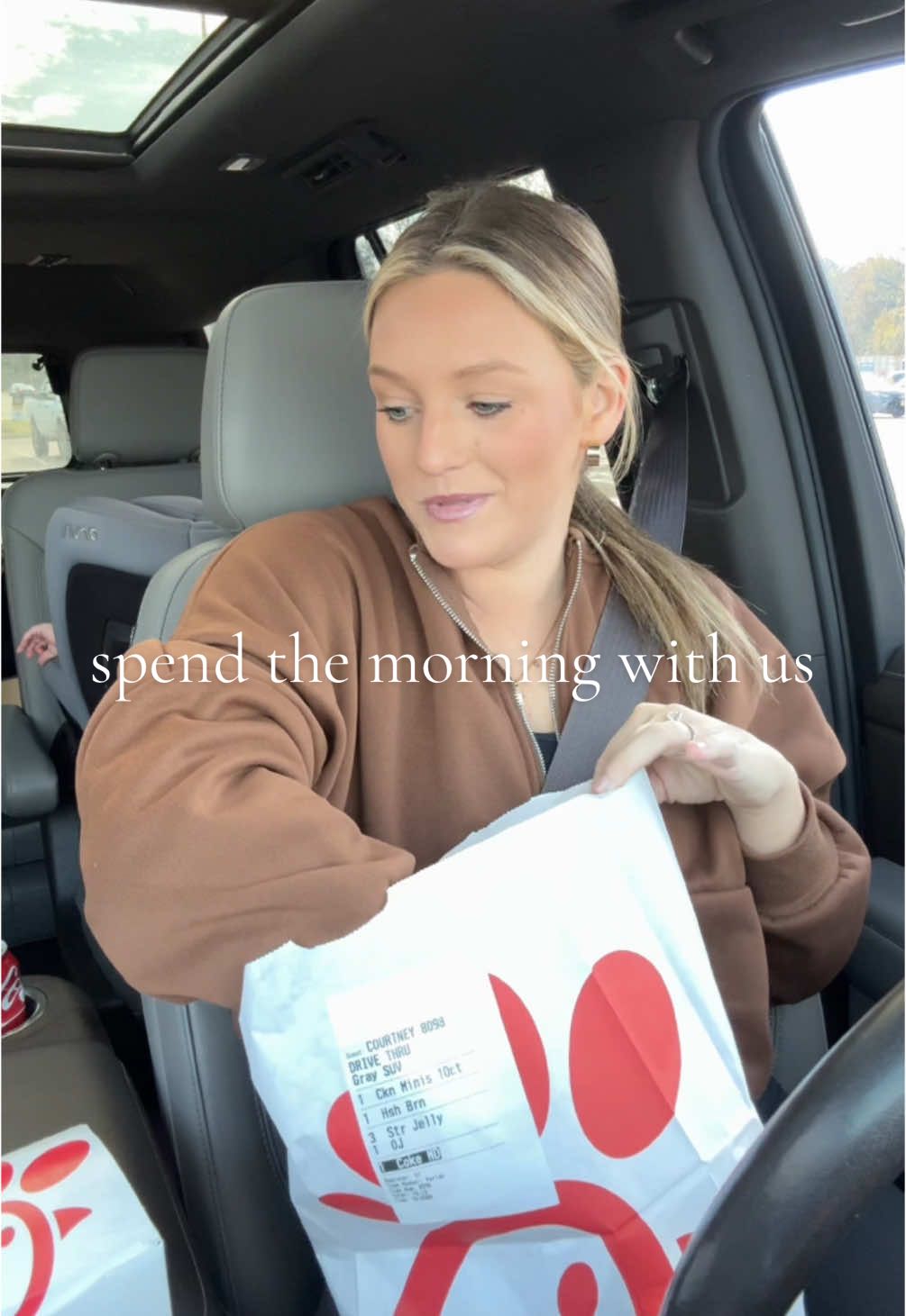 Spend the morning with us :)) #sahm #momtok #walmart #shopping #chickfila #kids #vacation #christmas #chaos #ditl #morningroutine 