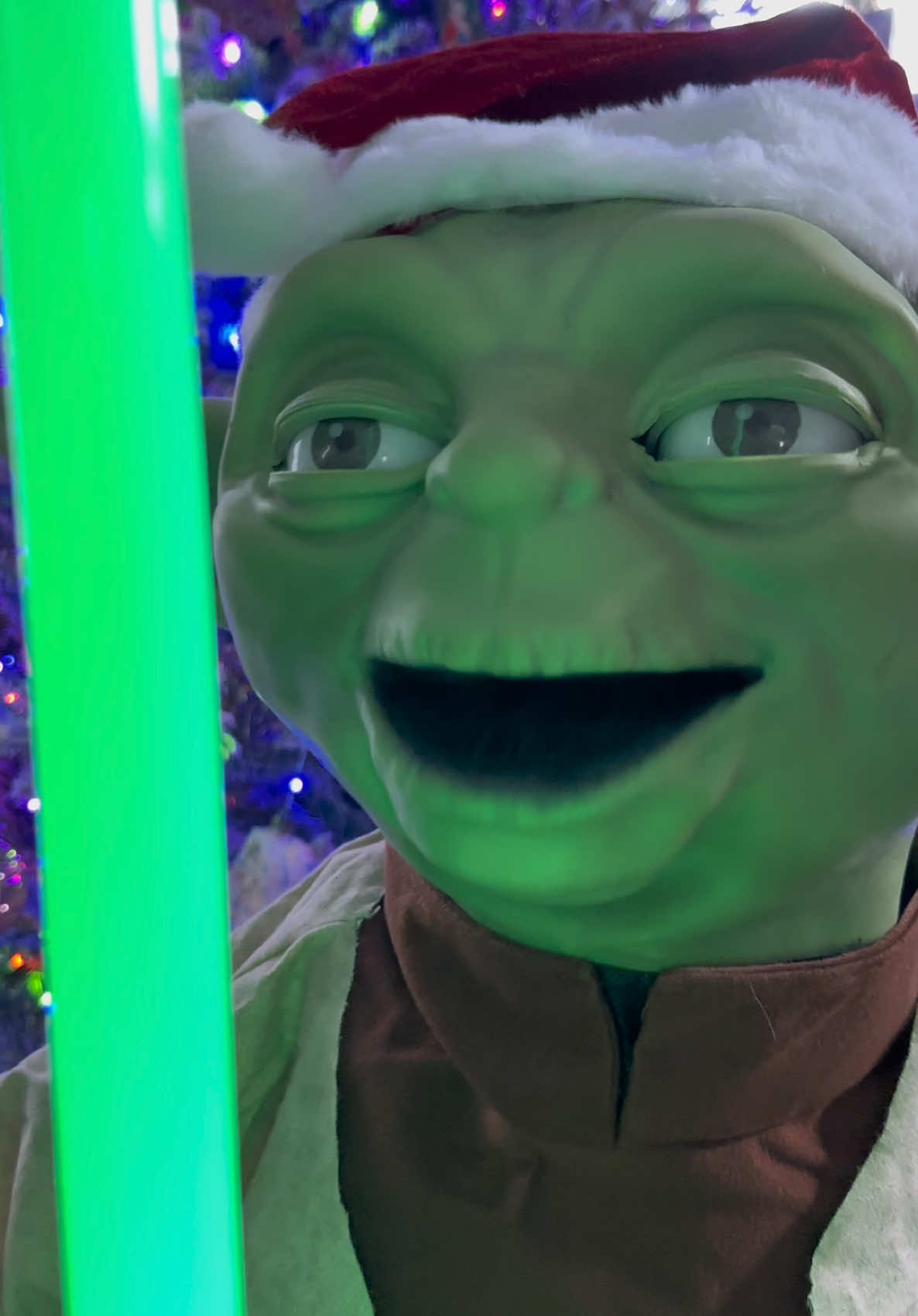 Star Wars Christmas Animatronics from Home Depot. We have Yoda , Darth Vader and the Storm Trooper thats Antimated by Disney like at Disney World @Disney #starwars #starwarsfan #starwarstiktok #animetiktok #christmas #christmasdecor #christmastiktok #christmasgift #fyp #disney #mandalorian #grogu #babyyoda 