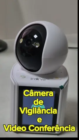 câmera de segurança wifi com video chamada wi-fi com tela monitor #RecallInformatica #shop #viraliza #camera #monitor 
