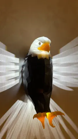 19:29 今囧 $19.99 Coupon Extra $5 off orders $25+ > Holiday Haul Bald Eagle Wall Decoration Light, American Freedom Led Animal Wall Light, Eagle Bird Shadow Night Lamp, USB Charging, with Remote Controls for Bedrooms, Stairway, Hallway, Bar #eagle #lamp #lightning #3dprinting #specialgifts #work 