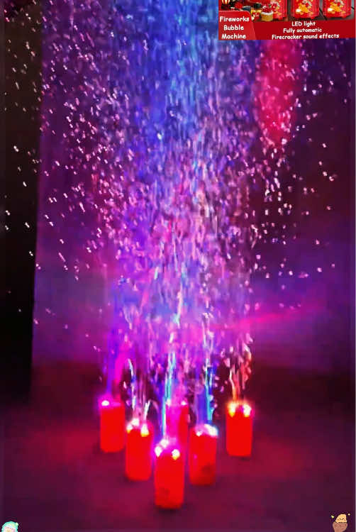 The best gift for children. This fireworks bubble machine is very easy to use. It can be used everywhere. Click on the yellow basket to buy it. I have sold a lot of this one. The price is very cheap and the quality is very good.#newyear #lights #christmas #happynewyear #toy #toys #goodthing #fyp #foryou #tiktokshop #gift 