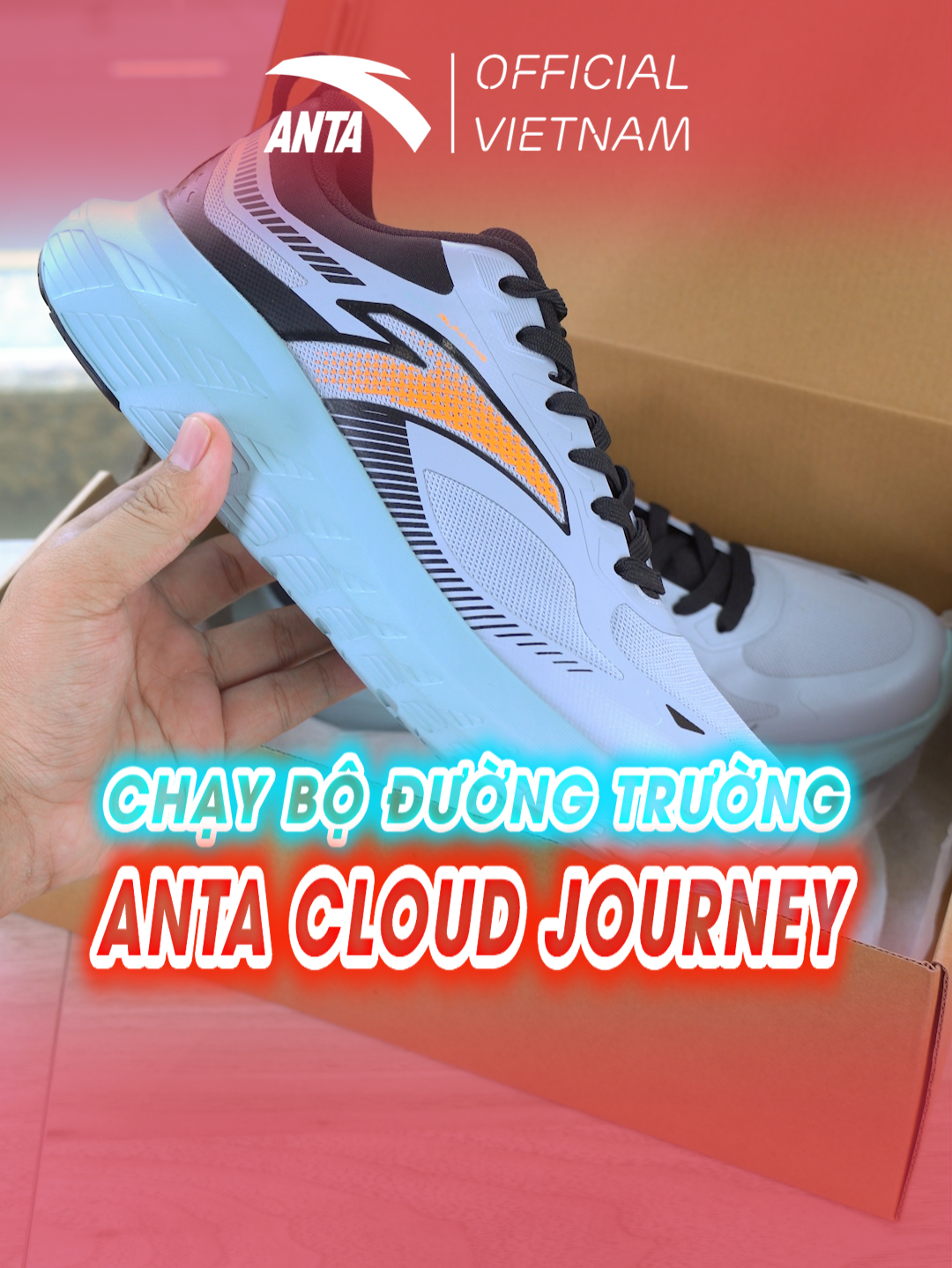 Chạy bộ đường trường, cần trang bị ngay đôi Anta Cloud Journey này, thích hợp cho race từ 5-10km, phiên bản mới dành riêng cho các anh nam nha. #antavietnam #antasports #Running #chaybo #runningshoes #antarunning