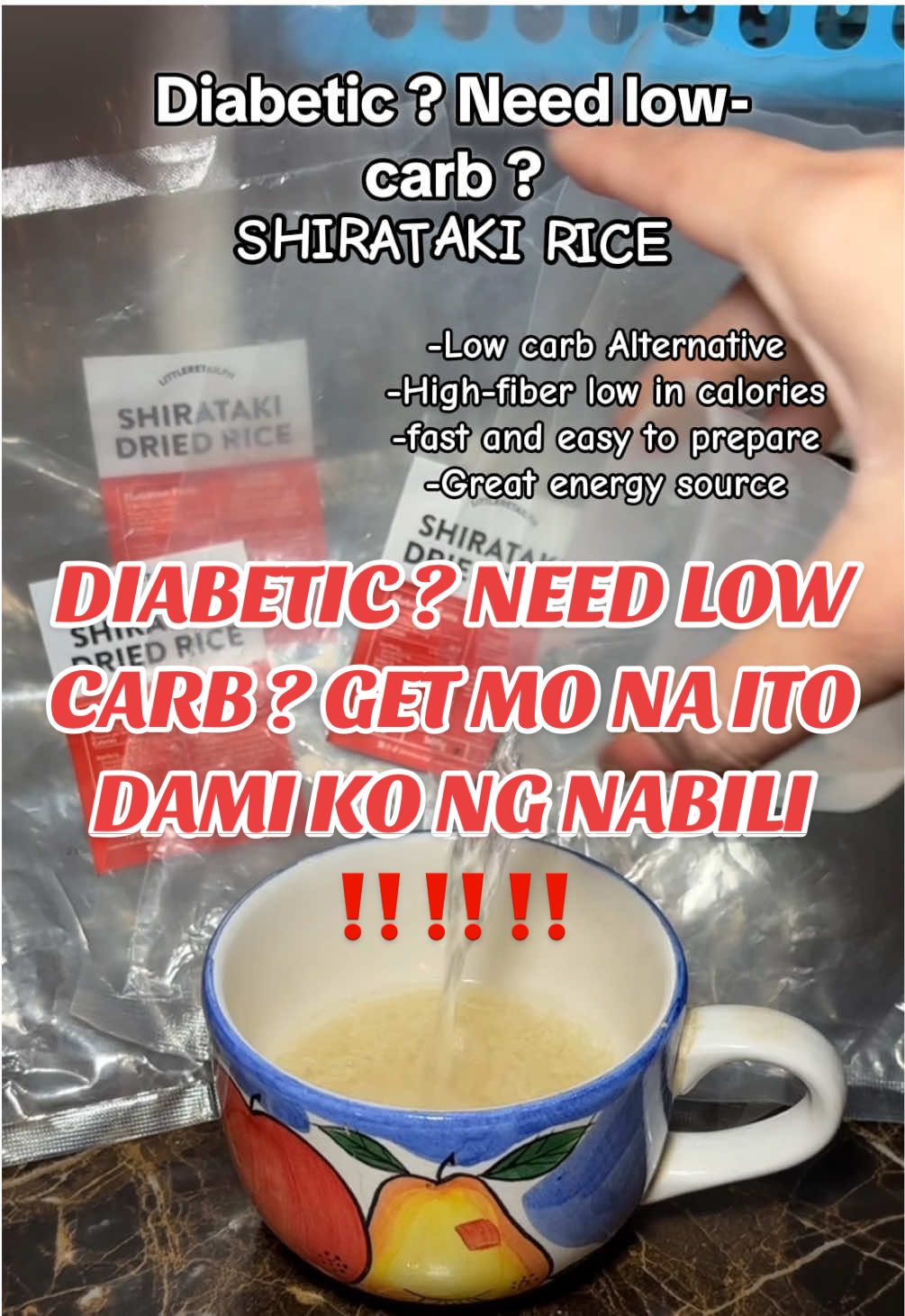 shirataki dried rice 🌾🍃 #shiratakirice #shiratakidriedrice #ricealternative #weightloss #lowcarb #lcif #keto #creatorsearchinsights #fyp #bestbuy 
