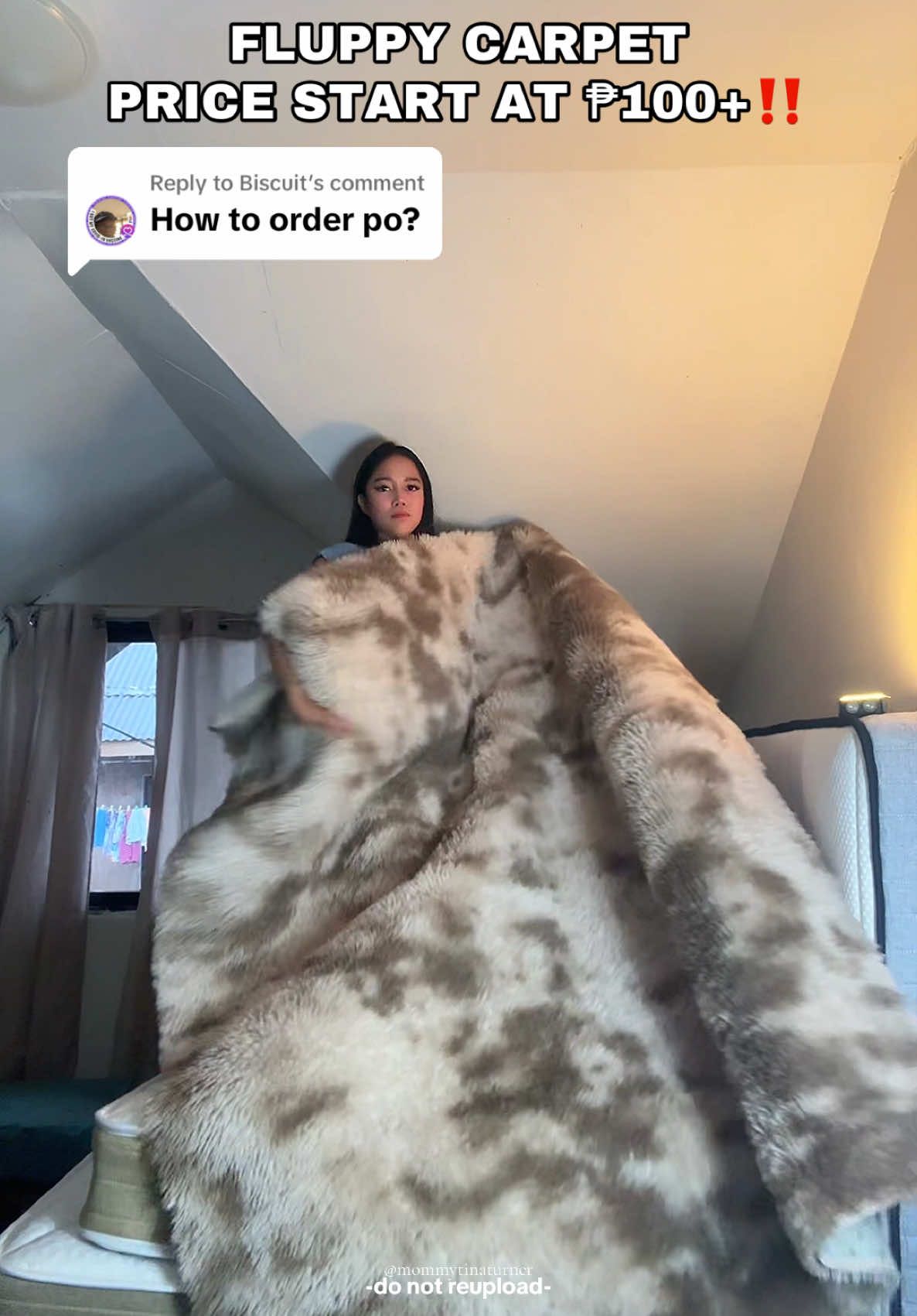 Replying to @Biscuit Eto na yata ang pinaka murang shop na nabilhan ko 🥰 #fyp #fluppycarpet #carpet #fluppycarpetrug #livingroom #homeessentials #homedecor 