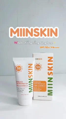 Kem chống nắng nâng tone tự nhiên của nhà MIINSKIN #kemchongnang #MIINSKIN #chongnangdadau #skincare #xuhuong #reviewlamdep 