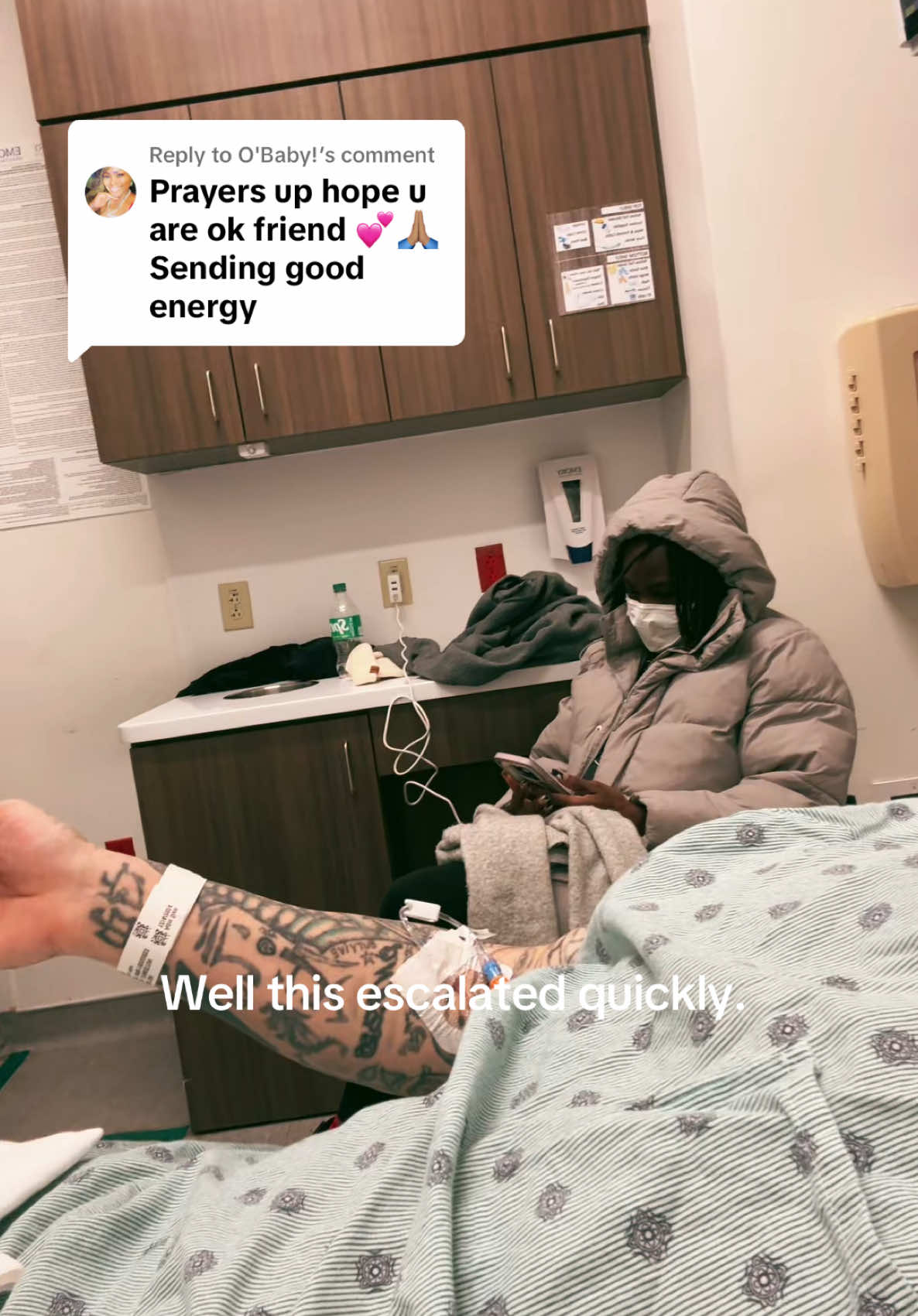 Replying to @O'Baby! Sheesh!! #commontribe #singer #songwriter #sick #heart #badnews #hospital