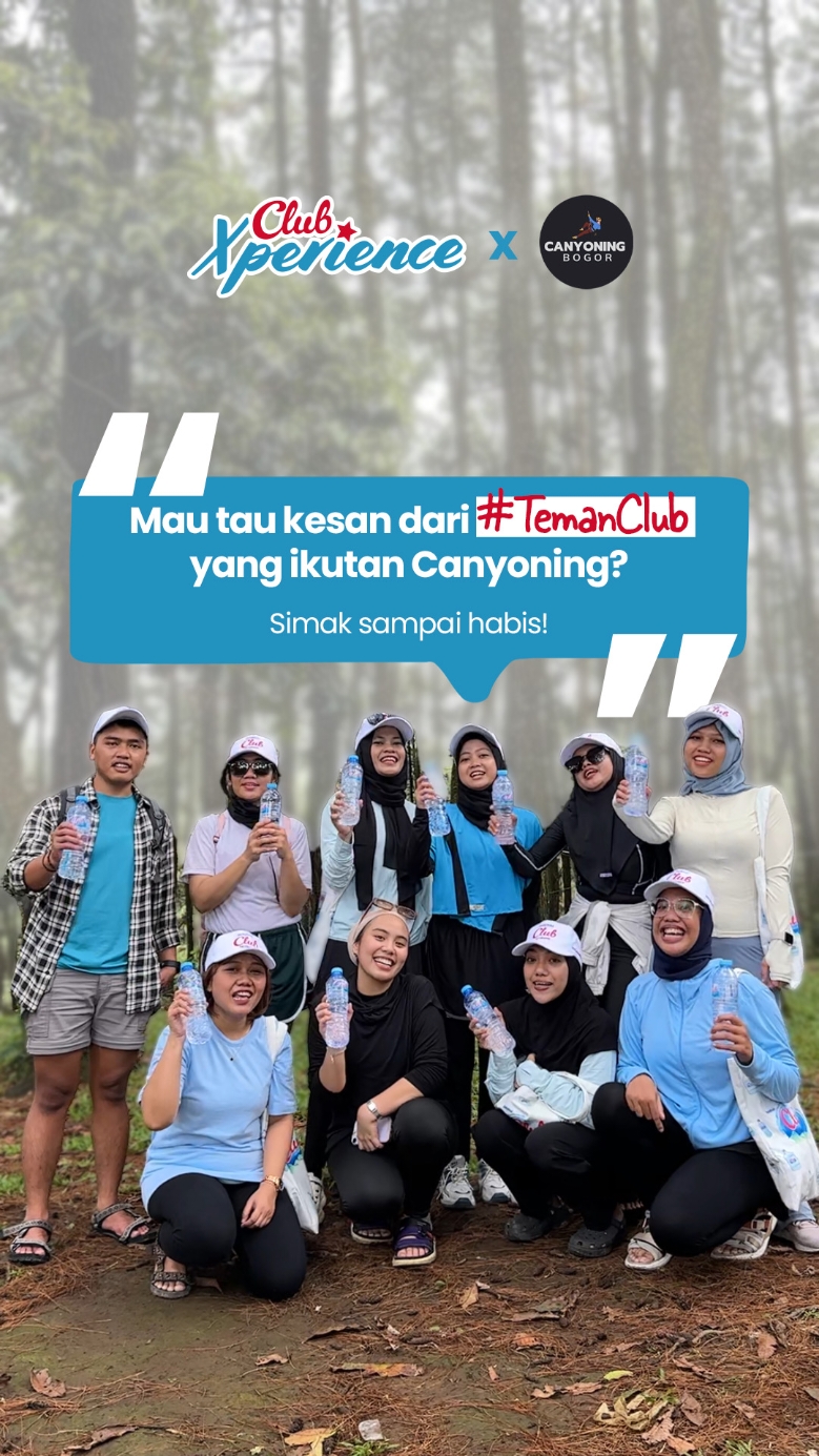 Wiih ini nih wajah-wajah keren dari #TemanClub yang kemarin sudah berani ikutan, bahkan ada juga yang baru pertama kali mencoba trekking terus canyoning~ Semoga pengalaman ini bisa kalian kenang sepanjang masa atau mungkin bisa unlock your hidden skill/hobby yaaa. Terima kasih semuanyaa! #IniClubKamiManaClubKamu
