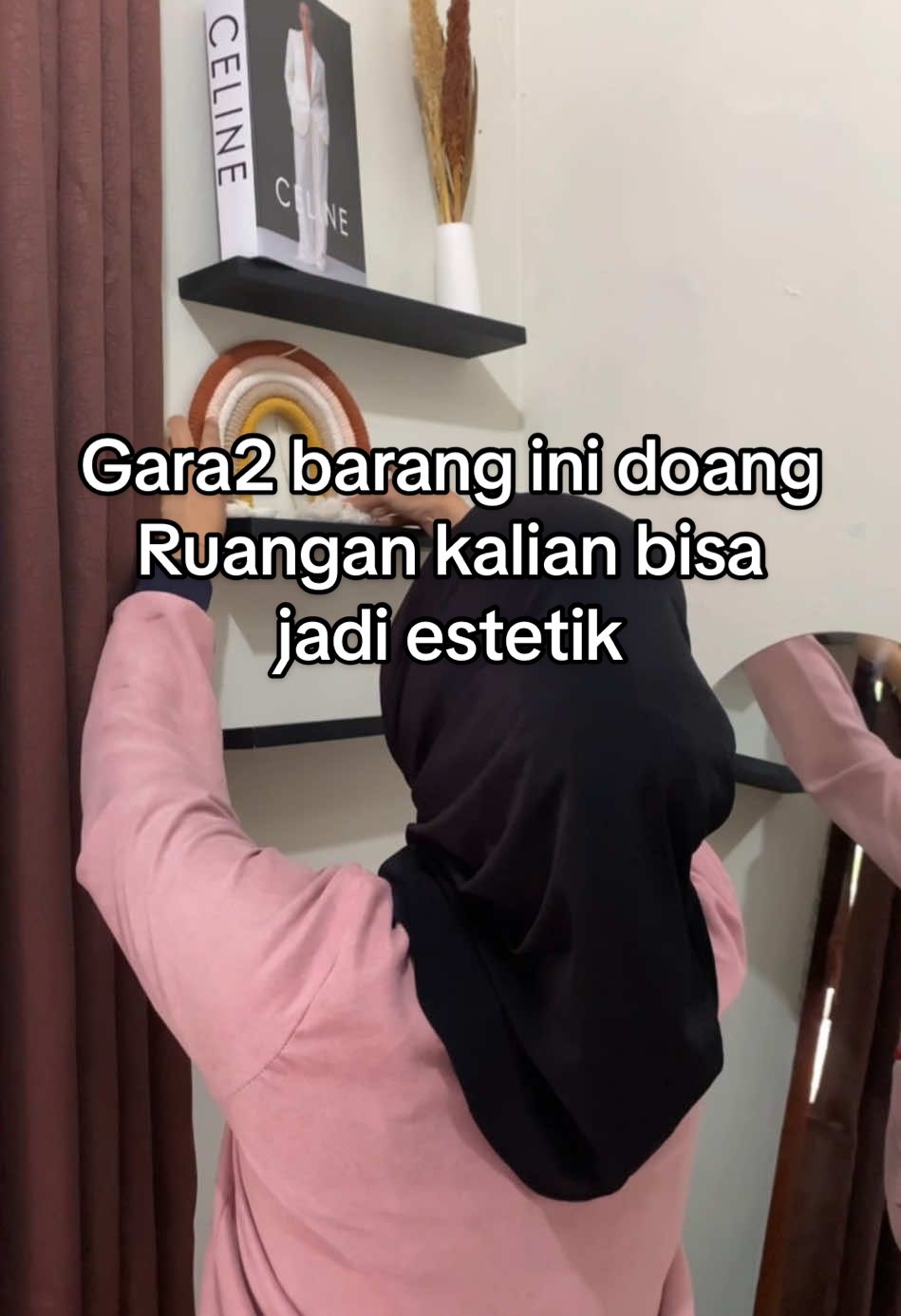 Rak sinding kecil kyk gini bisa jadi ruangan kalian tambah estetik #rakdinding #rakdindingminimalis #rakdindingaesthetic 