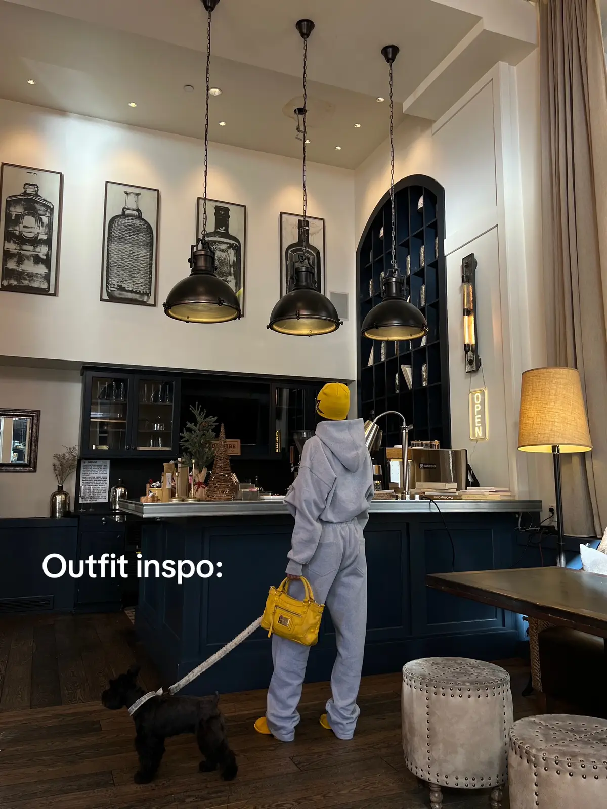 #casualoutfits #greysweatspants #tabishoes #laidbackoutfit #lazygirloutfit #streetwearstyle #latinafashionblogger #latinainfluencer #minischnauzer 