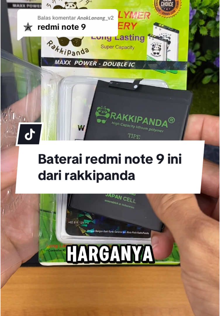 Membalas @𝘼𝙣𝙖𝙠𝙇𝙖𝙣𝙖𝙣𝙜_v2 ready kak baterai redmi note 9 ini dari rakkipanda, silahkan order #baterairedminote9 #bateraixiaomibn54 #bateraixiaomidoublepower #rakkipanda #fajarnurdin 