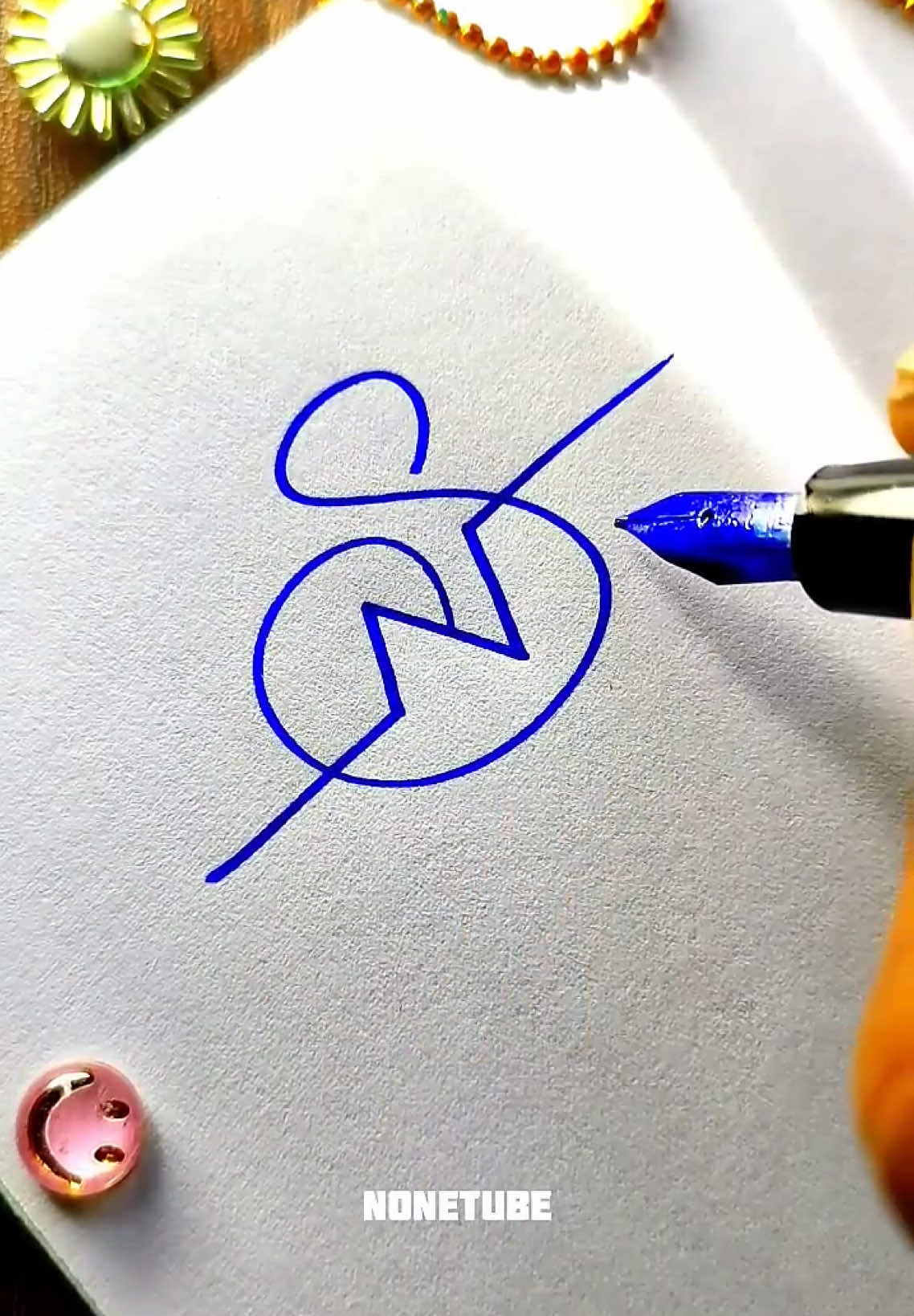 Signature Style of Letter S&N #signaturestyle #handwritting #howtodraw #art #calligraphy 