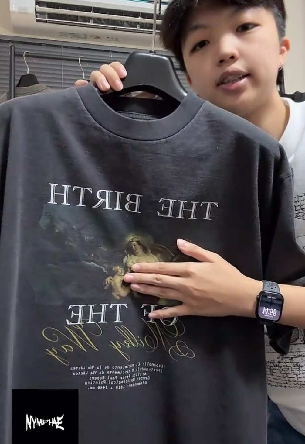 จุดกำเนิดทางช้างเผือก🌌 #nymphaeshirt #เสื้อสตรีท #streetwear #เสื้อฟอก #เสื้อลายภาพวาด 