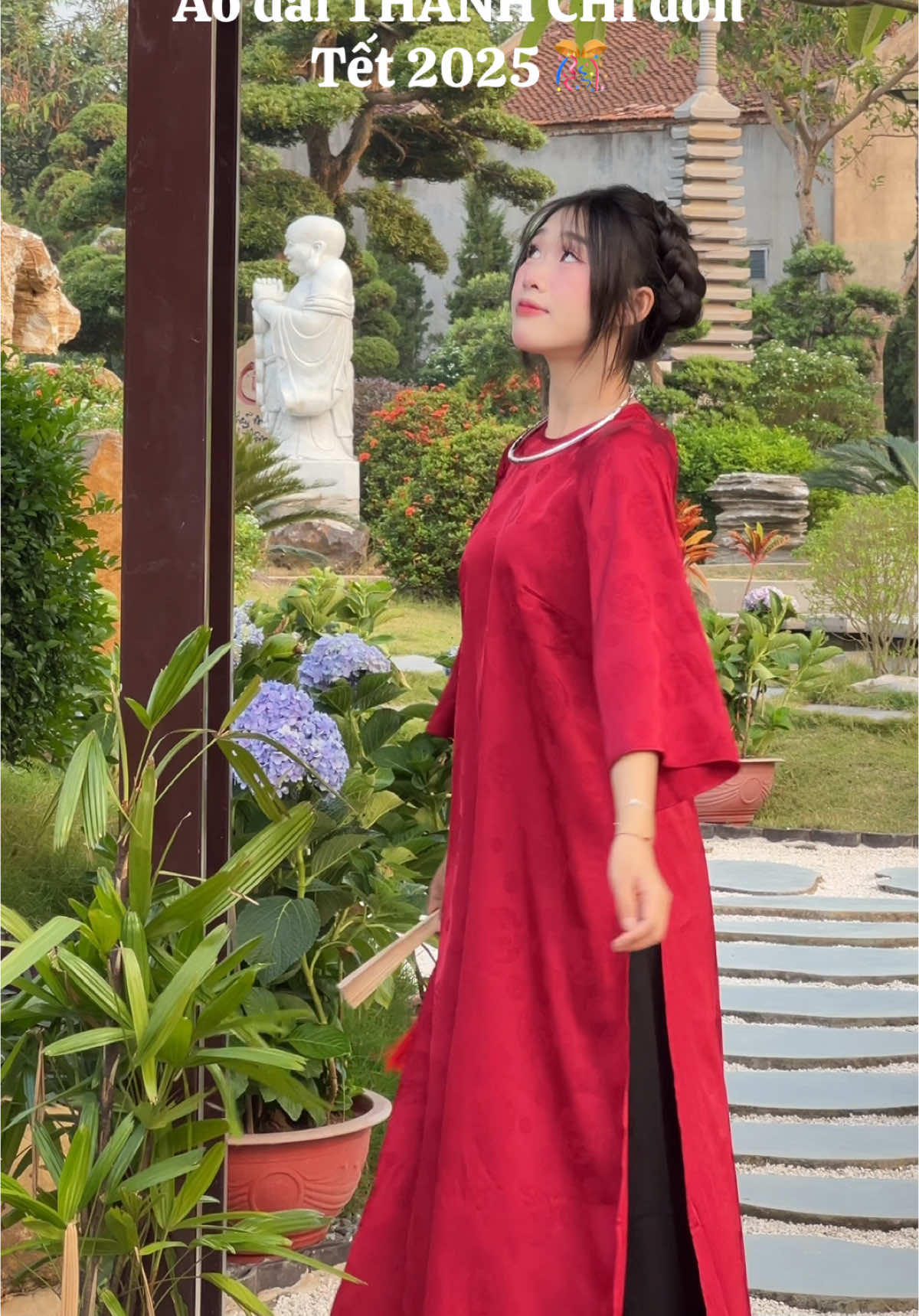 Áo dài THANH CHI lụa gấm hoa 😙🎀#cayleodesign #aodaicayleo #review #fyb #xuhuong #viral #aodai #aodaitet 