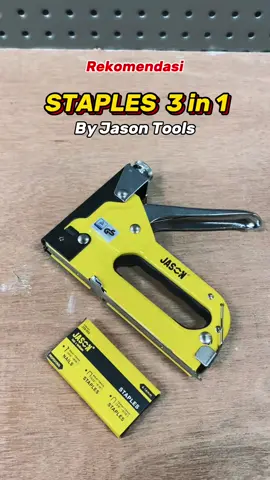 Halo sobat Jason kalian cuma punya staples kecil yang cuma bisa diaplikasikan di kertas? Nih mimin kenalin Staples 3 in 1 yang bisa banget kalian aplikasikan di kayu, merapikan kabel bahkan untuk staples di triplek🤩 Yukk simak video sampai habis yaa… #staplesangin #staplesgun #staplesgun3in1 #jasontools #perkakas 