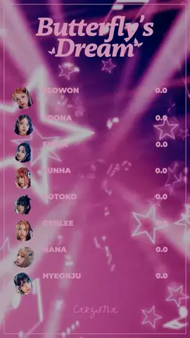 BUTTERFLY'S DREAM - UNIS [LINE DISTRIBUTION] #unis  #cxrzinx #linedistribution #kpop #kpopfyp #kpopers #fyp #butterflys #dream 