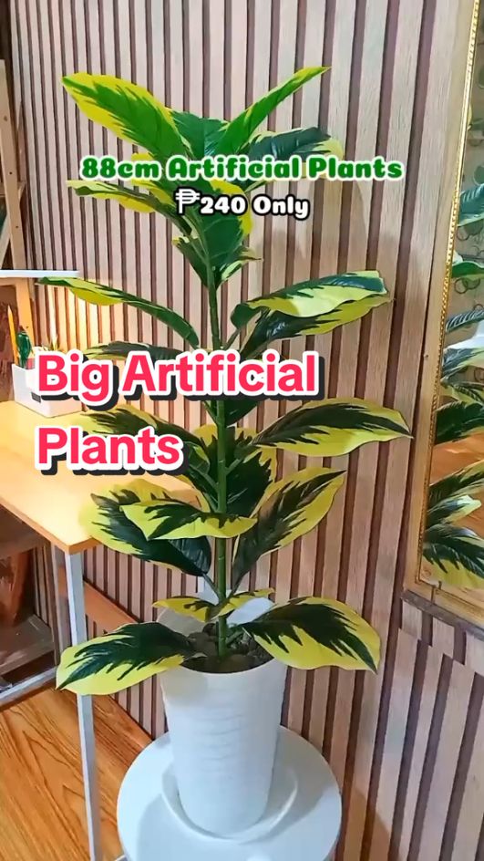 Ang gandaaa nitong 88cm Fiddle Leaf Big Artificial Plants House Decorations.🪴✨