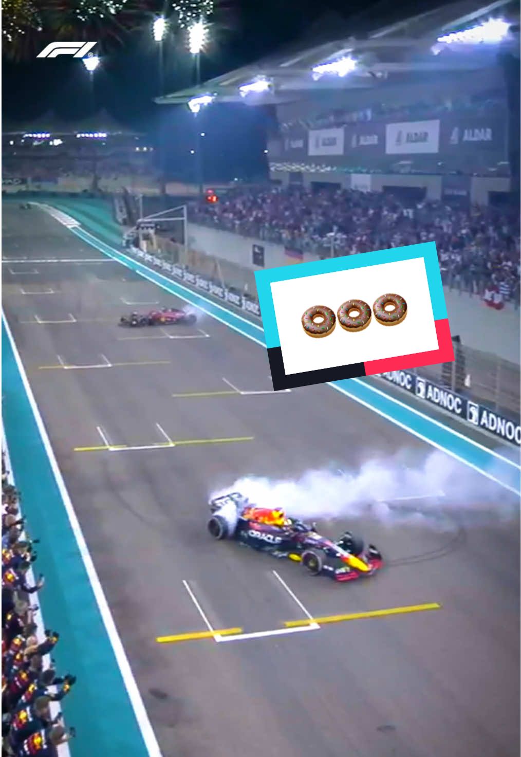 abu dhabi donuts just HIT DIFFERENT 🍩 #f1 #formula1 #abudhabigp #lewishamilton #sebastianvettel #fernandoalonso #donuts 