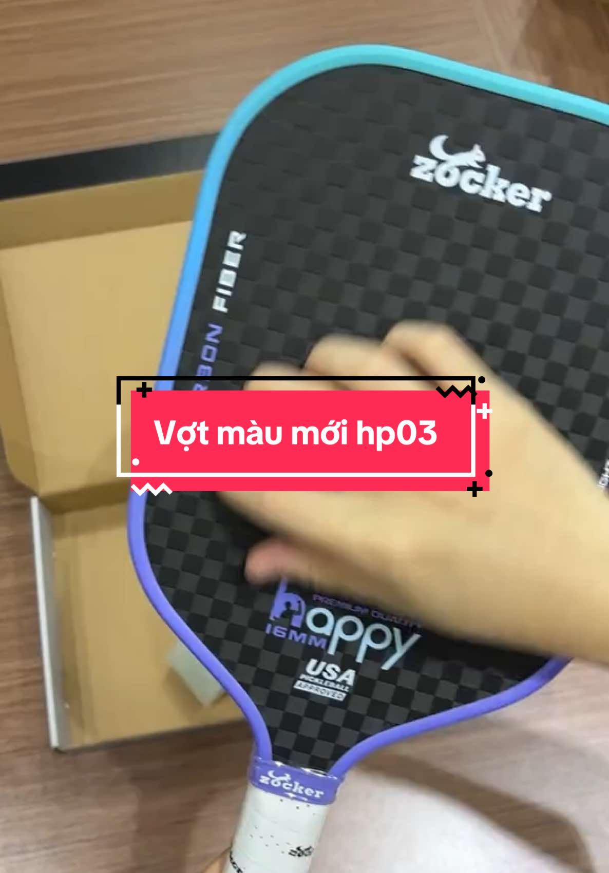 Vợt hp03 màu mới gradient - dự đoán “vỡ trận” ngay trong tuần đầu ra mắt!!!! #zocker #zockerhappy #vợtpickleball #pickleball 
