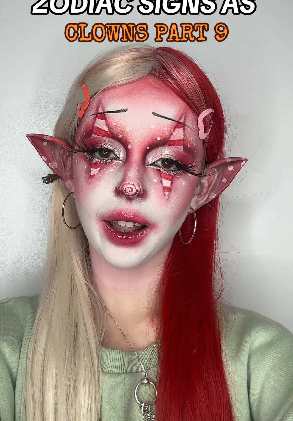 Christmas clown! 🤡 #fyp ##christmas##clown##christmasmakeup##clownmakeup##mua##creator##zodiac##zodiacsigns