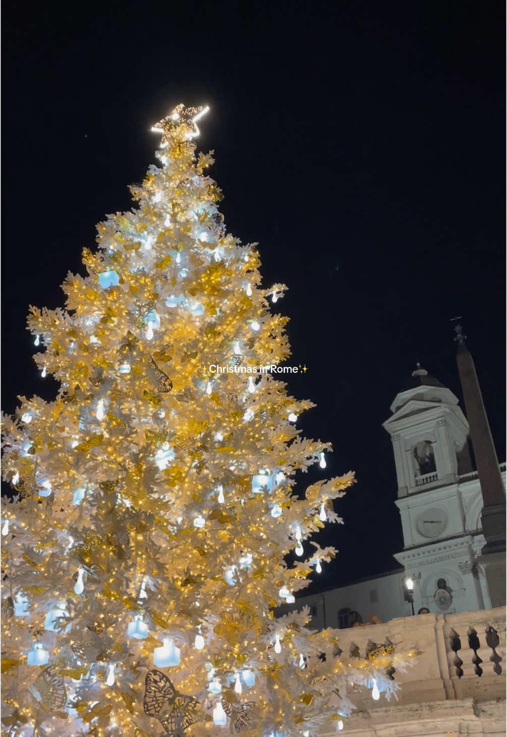 Most magical time ✨ #rome #roma #romeitaly #christmasinrome #romatiktok #rometok #christmasaesthetic #christmasdecor 