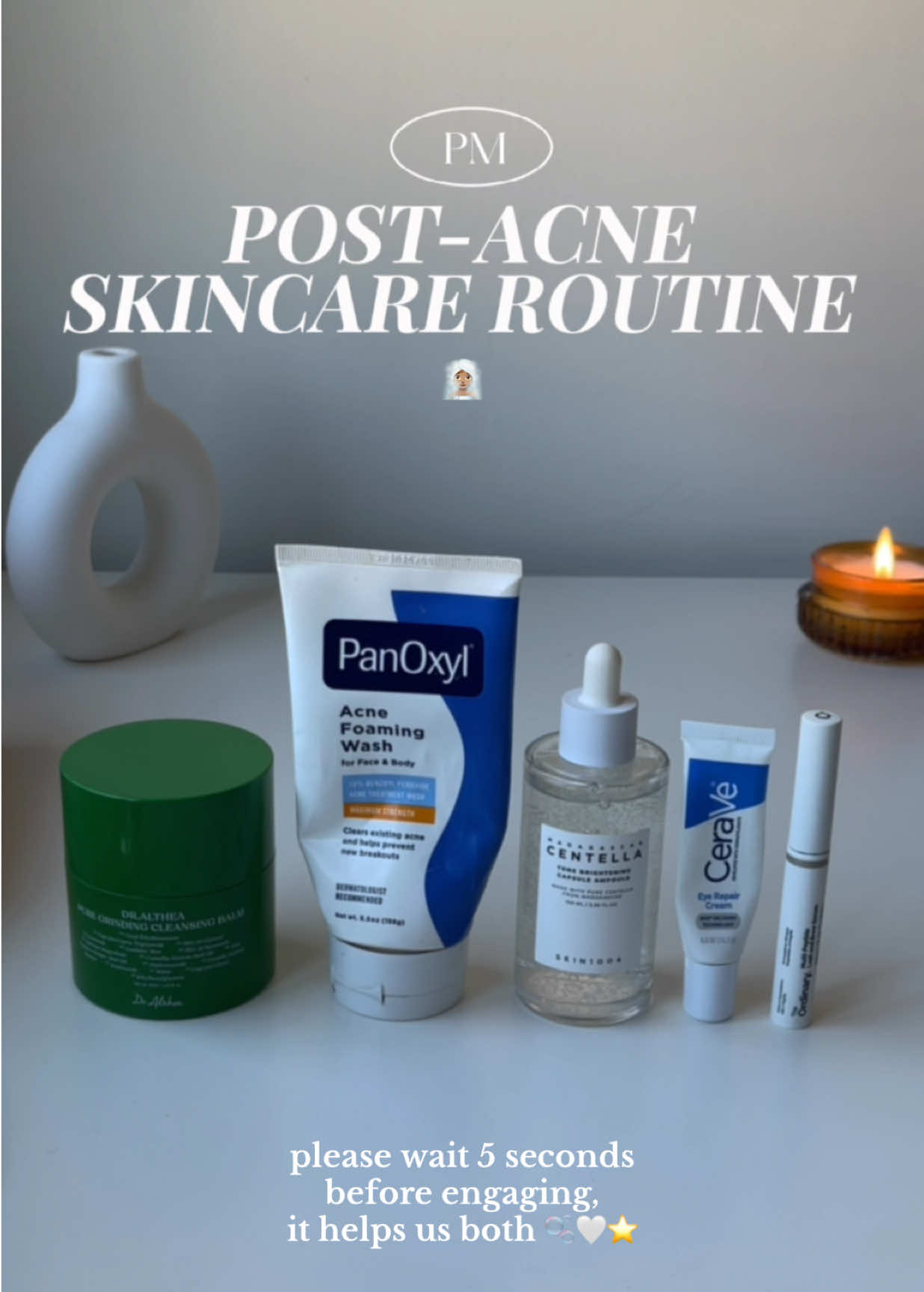 Mi rutina de skincare, version PM ⭐️ #postacnemarks #skincareroutine #nightskincareroutine #skincareproducts 