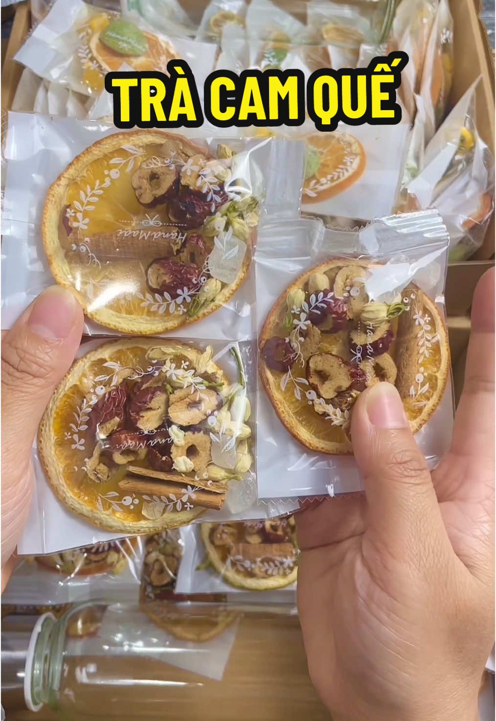 Trà cam quế hoa nhài giúp hỗ trợ làm giảm ho, giảm cảm, viêm họng rất thích hợp cho mùa đông này #thuymaichaoban #tracamque #xuhuong 