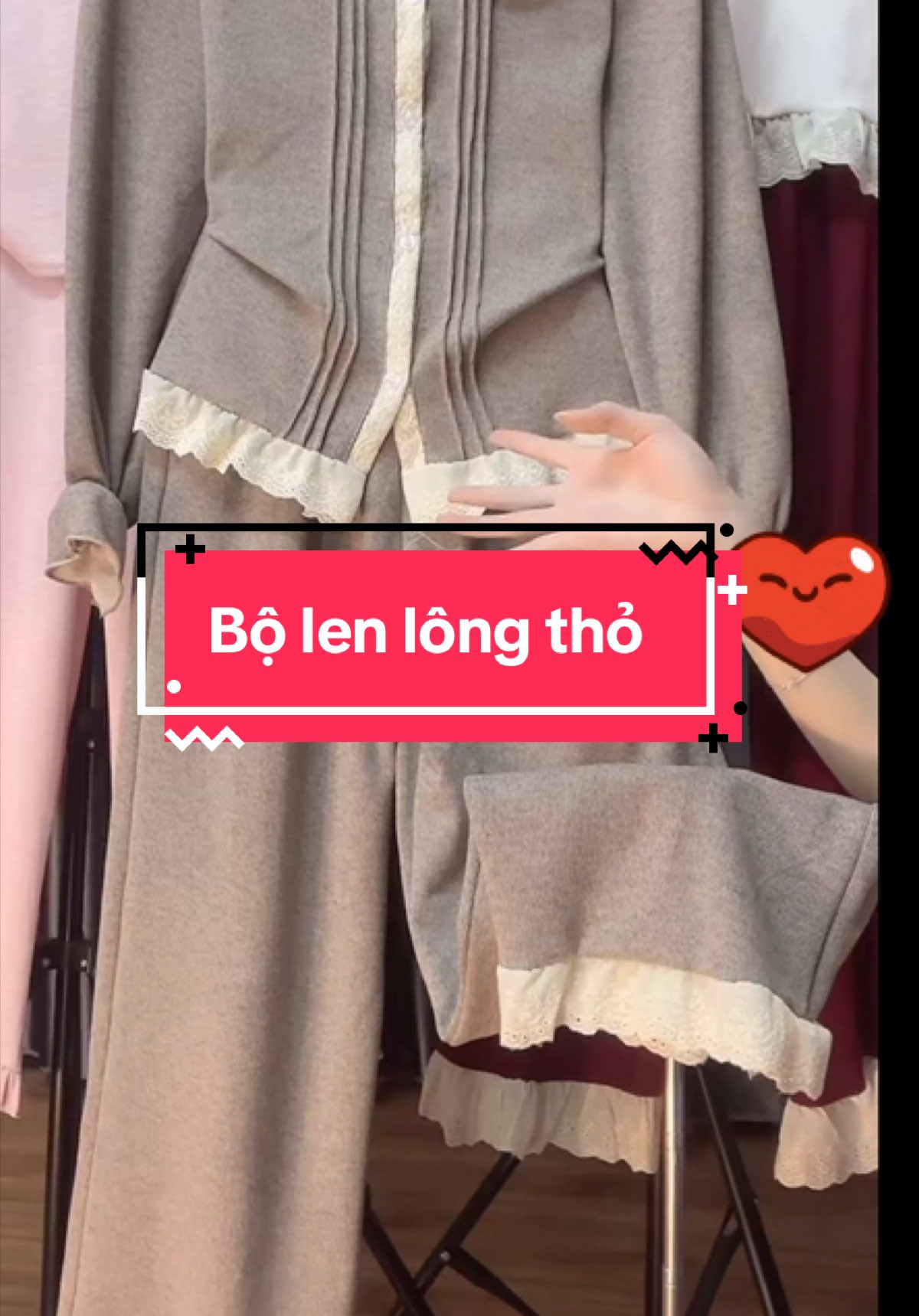 Bộ len lông thỏ, sét mặc nhà thu đông siêu xinh #thoitrangnu #thoitrang #hottrend #noel #ao #set #setbomacnha #setthudongnu #setquanao #setboxinh 