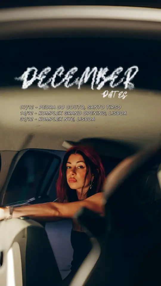 DECEMBER COMING IN HOT 🔥Where am i gonna see you groove with me in the last month of 2024? 🥵  07/12 - Mainroom Pedra Do Couto , SANTO TIRSO 14/12 - Komplex GRAND OPENING, LISBOA  31/12 - Komplex NYE, LISBOA For bookings contact: bookings@proper-mgmt.live