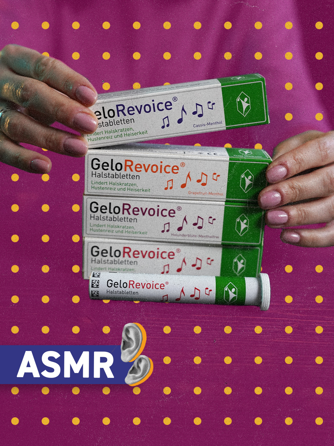 Dezentes Prickeln und zarte Fruchtnoten: Die verschiedenen Geschmacksrichtungen von GeloRevoice® machen jede ASMR-Session zu einem Erlebnis für Stimme und Sinne. 🍒 Lauscht den Geräuschen und entdeckt die Vielfalt! Besser gut bei Stimme: dank GeloRevoice®. 💚🎼  #pohlboskamp #gelorevoice #bessergutbeistimme #asmrcommunity #asmrsounds #asmrvideo #asmrrelax