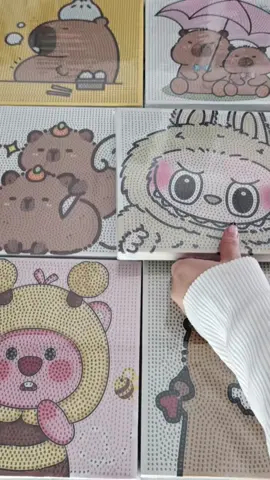 review tranh đính đá capybara, loopy, la.bubu dễ thương (xu.ất x.ứ tr.ung quốc)   #review #xuhuong #phukien #vanphongpham #tranhdinhda #tranhsohoa #tranhcapybara #phukiencapybara #tranhlabubu #tranhloopy 