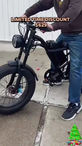 Electric bicycle, peak power 1500W, top speed 28 miles per hour, range 60 miles #BlackFriday #fyp