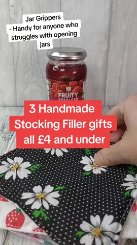 Looking for a handmade gift that is under £4 but also useful. Here are just some of the items I have in my shop that may be suitable.  #stockingfillers #handmadegifts #cheapgiftidea #jargripper #wristlet #cabletidy #secretsanta #shopsmall #handmadeseller #onthisday 
