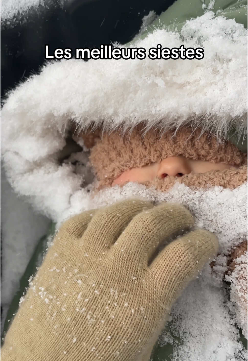 Dodo au coeur de l’hiver canadien ❄️ #neige #traineau #bebe #babynap #baby #hiver #hiverauquebec 