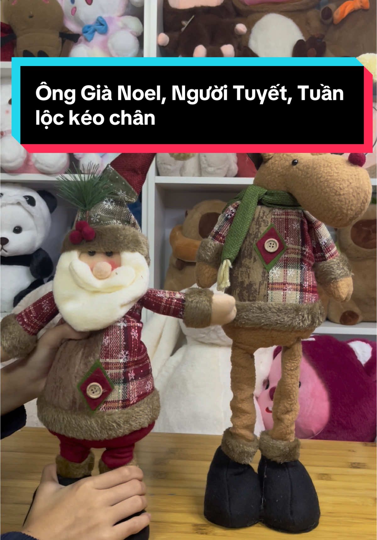 #xuhuongtiktok Ông già người Tuyết Tuần Lộc trang trí giáng sinh kéo chân #merrychristmas #noel #gaubongcaocap #gaubongquatang #tuanloc #onggianoel #nguoituyet 