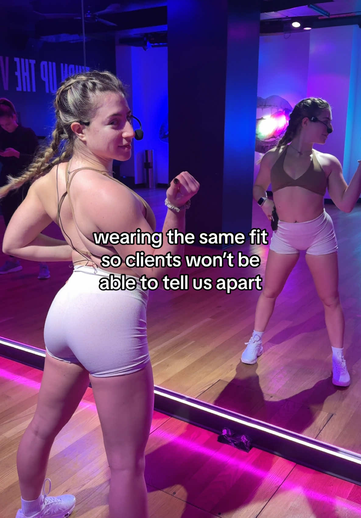 unmatched energy. Identical chaos. - The Marshas at #305fitness ✨🔥 #danceworkout #fypage #nycdance #workoutclass #wickedthemusical @Melissa Birnbaum @LaDarius Lee 