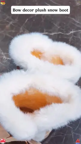 Bow decor plush snow boot #trendyboots #snowboots #winterboots #womenboots #warmboots #wintershoes #warmshoes #TikTokShopHolidayHaul #spotlightfinds #tiktokshopblackfriday #tiktokshopcybermonday #spotlightfinds #christmas #blackfriday 
