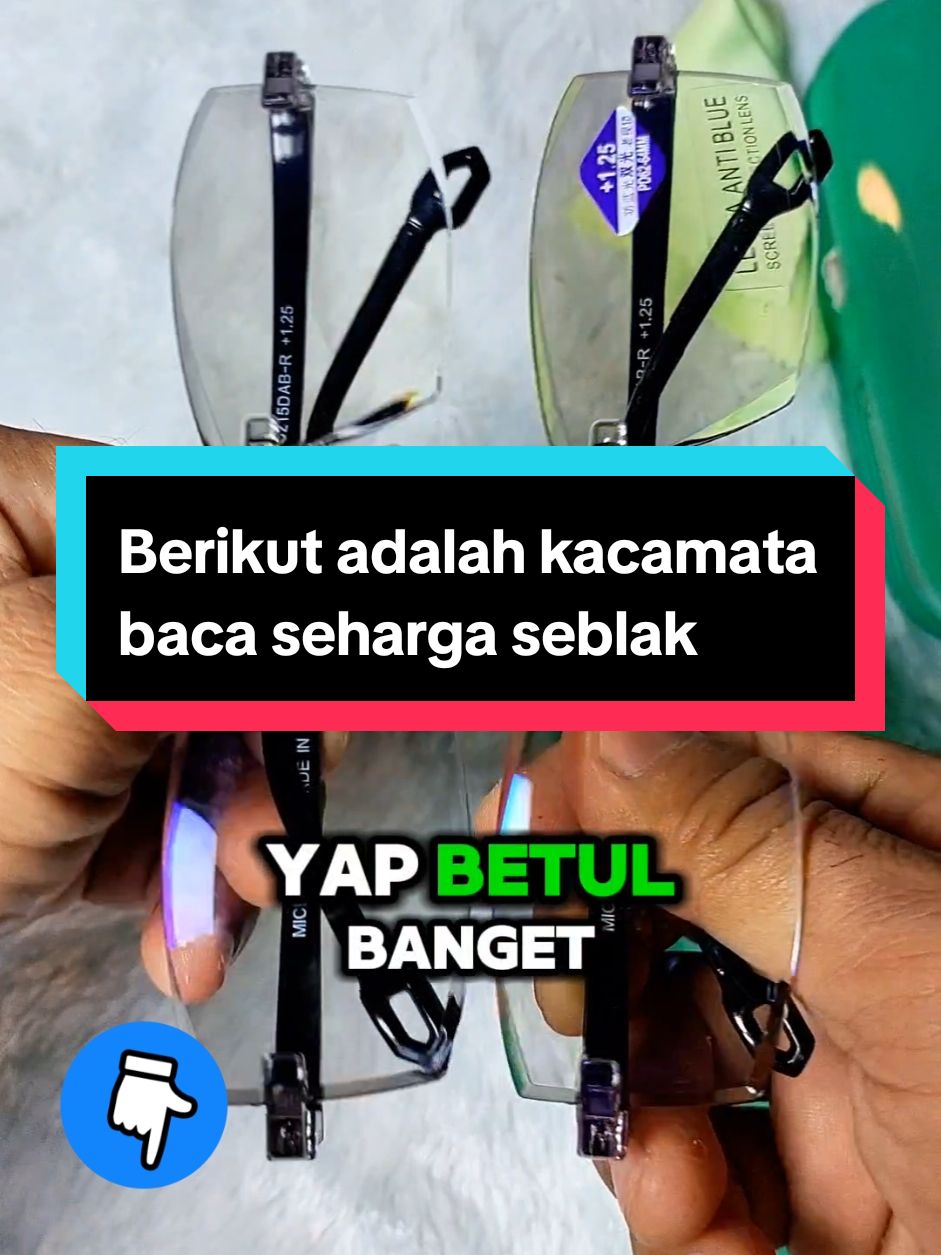 Membalas @user7357556014579 Bener banget ini adalah kacakata baca seharga seblak #kacamatabaca #fyp #foryourpage #kacamatamultifungsi 