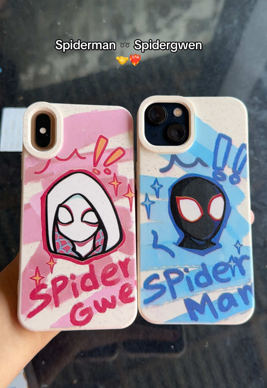 Case couple nya kaa✨#case #couple #spiderman #iphone #caseiphone 