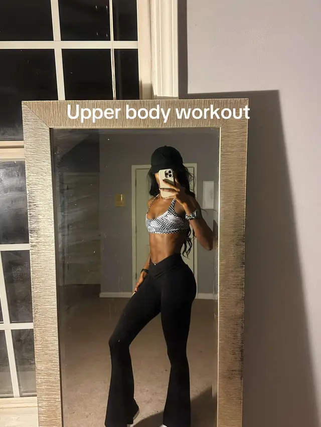 loved this upperbody workout! #upperbodyworkout #backworkout #backworkoutforwomen #abs #absworkout #waist #gym #GymTok #gymmotivation #cardio #progresspics 