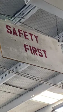 Sadly I missed him cutting a bolt with a grinder IN HIS HAND