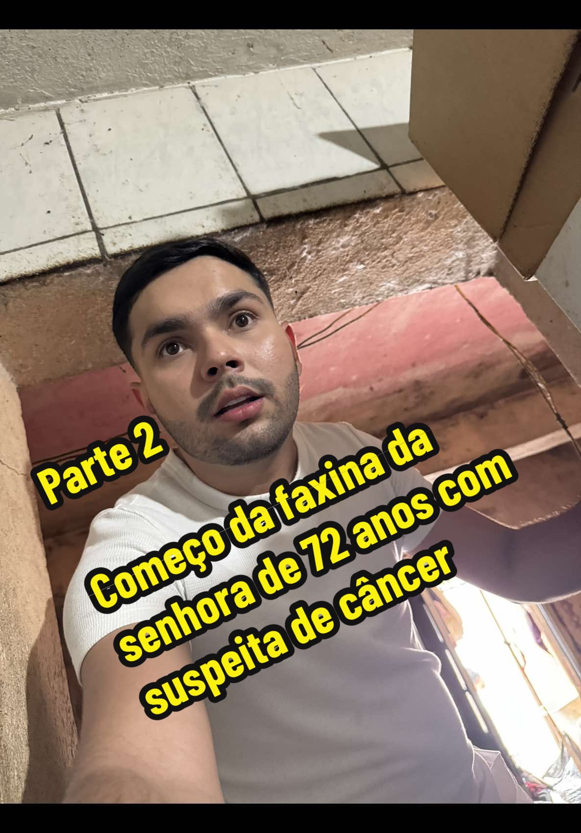Parte 2  Começo da faxina da senhora com suspeita de câncer  #faxina #limpeza #acumuladorescompulsivos #diariasdogui #fyp 